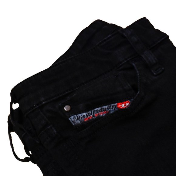 Diesel Black Skinny Jeans with Rips - Picture 1 of 9